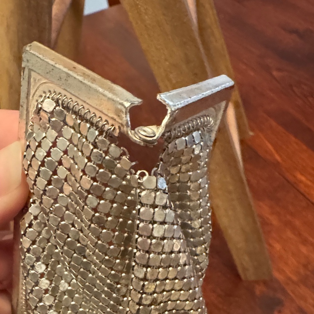 Art Deco Silver Mesh Coin Purse - Picture 5 of 6